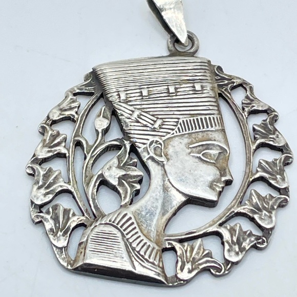 Vintage Egyptian Sterling Pendant - Picture 1 of 5